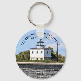 Clarks Point Lighthouse Massachusetts Keyring Schlüsselanhänger