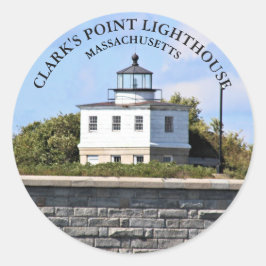 Clarks Point Lighthouse Massachusetts Stickers