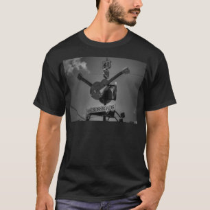 Clarksdale - The Crossroads 001 BW Sticker T-Shirt