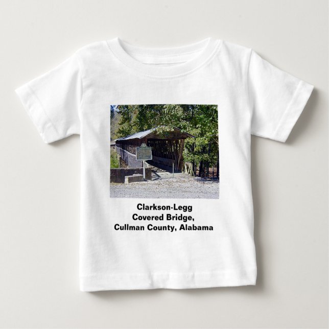 Clarkson Covered Brücke Alabama Baby T-shirt (Vorderseite)