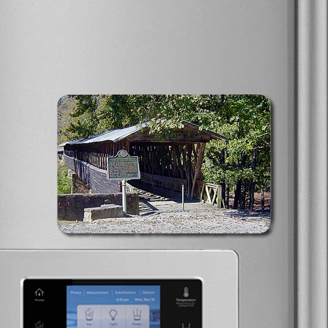 Clarkson Covered Brücke Alabama Magnet (Clarkson Covered Bridge Alabama Flexible Magnet)