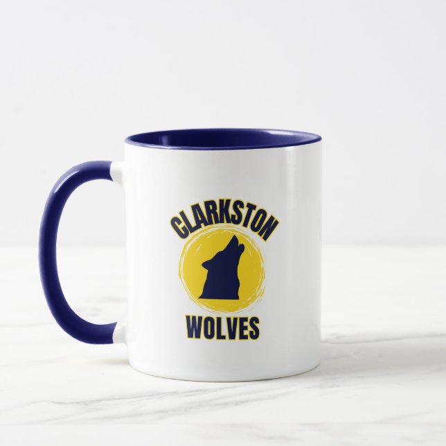 Clarkston High School Michigan Coffee Tasse (Links)
