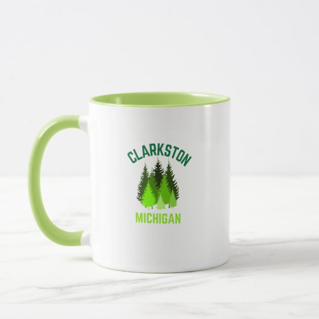 Clarkston Michigan Hometown Coffee Mug (Gauche)