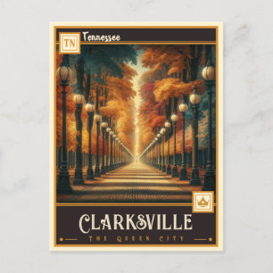 Clarksville, Tennessee   VINTAG Postkarte