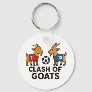 Clash of GOATs Fußball Lustiger Fußball Schlüsselanhänger