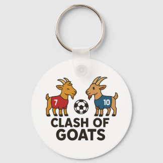 Clash of GOATs Fußball Lustiger Fußball Schlüsselanhänger