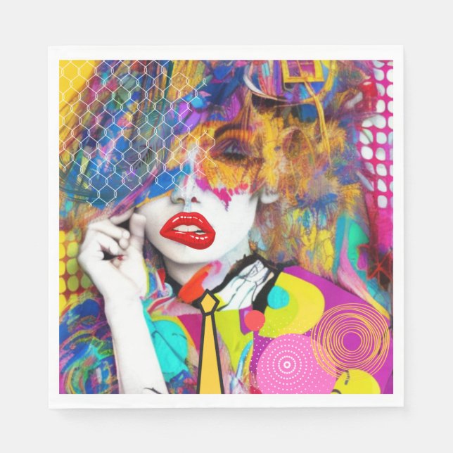 Clashy Lady Serviette (Vorderseite)