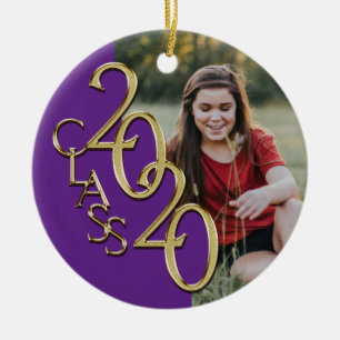 Class 2020 Foto von Purple with Gold Keramik Ornament