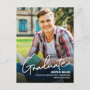Class 2025 University Graduate Foto Personalisiert Ankündigungspostkarte