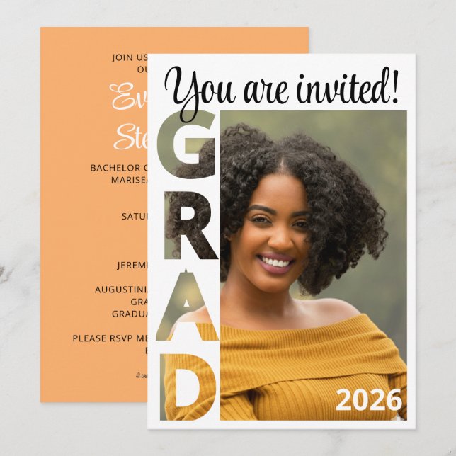 Class 2026 BSN Nursing Graduate Party Invitation (Vorne/Hinten)