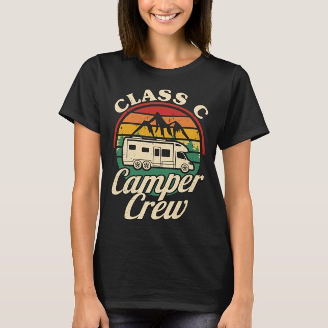 Class C Camper Crew RV Camping Matching Family Men T-Shirt (Vorderseite)