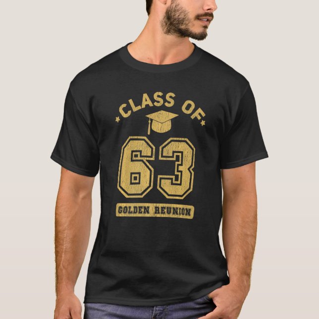 Class Of 1963 College Highschool Graduation Reunio T-Shirt (Vorderseite)