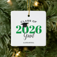 Class of 2022 Graduate Modern Green and Black