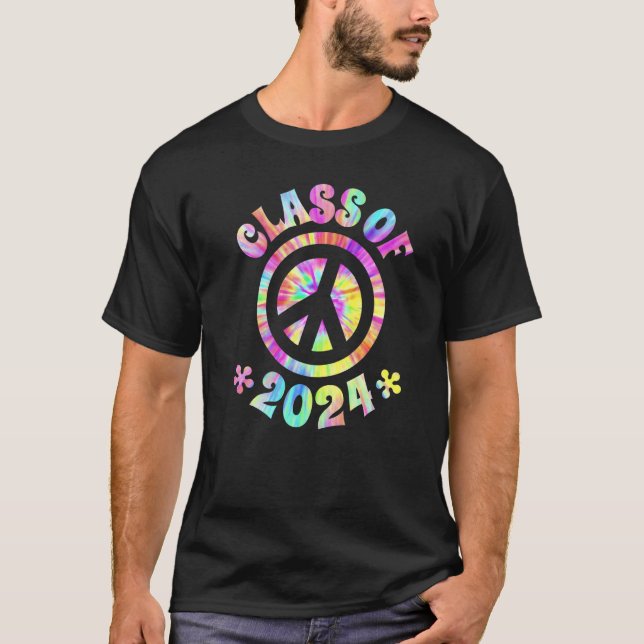 Class Of 2024 Graduate Future Graduation Peace Sig T-Shirt (Vorderseite)