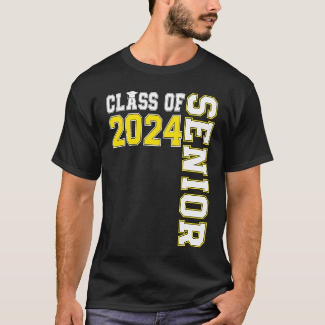 Class of 2024 Senior 24 High School Graduation Par T-Shirt (Vorderseite)