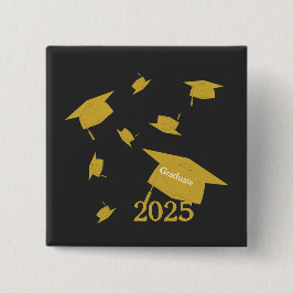 Class of 2025 grad cap  button