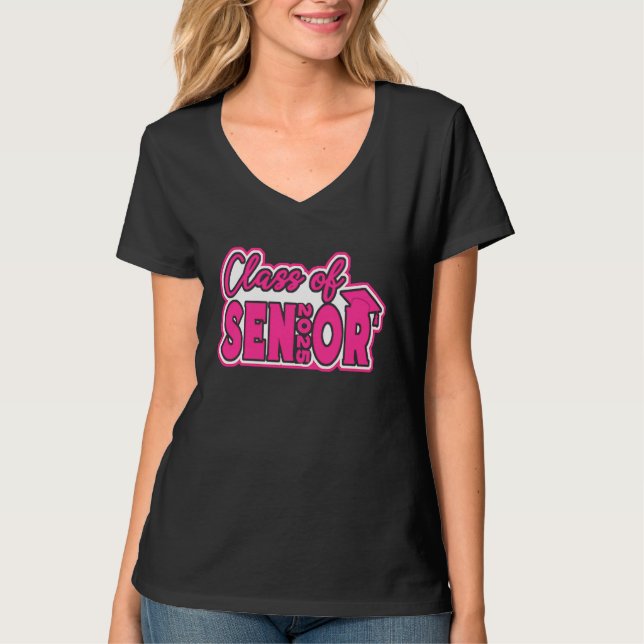 Class Of 2025 Senior 25 Graduation Girls Teens Wom T-Shirt (Vorderseite)