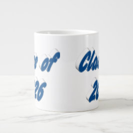 Class of 2026 blue typography graduation Jumbo-Tasse