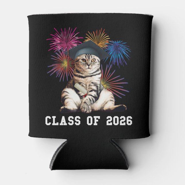 Class Of 2026 Cat Lover Dosenkühler (Vorderseite)