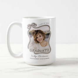 Class of 2026 Custom Bow Photo Graduation Kaffeetasse