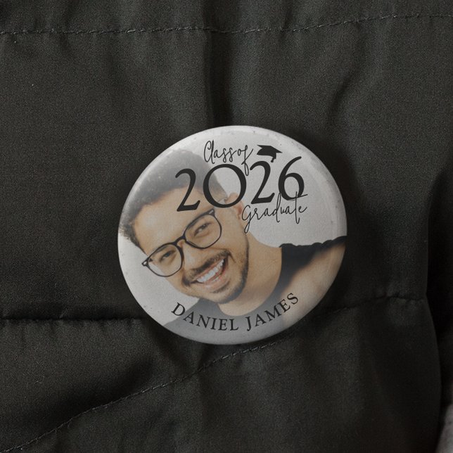 Class Of 2026 Graduate | Photo Graduation Button (Von Creator hochgeladen)