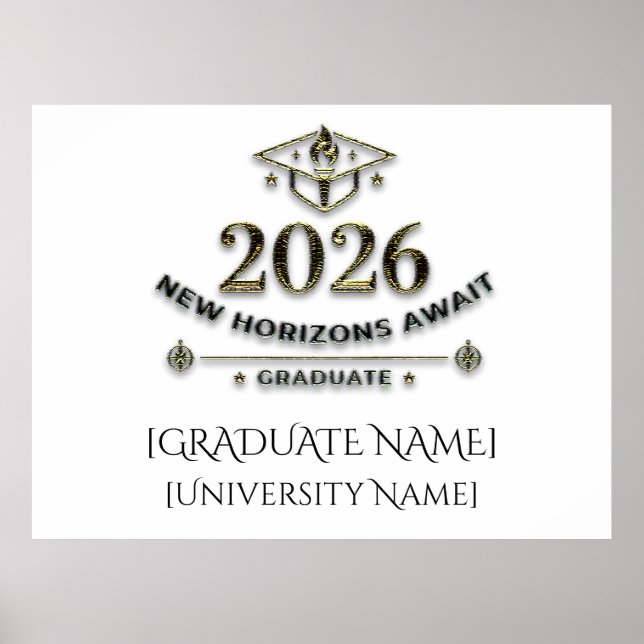 Class of 2026 Graduate Poster / Póster Graduación (Devant)