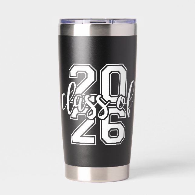 Class of 2026 Graduation Funny Senior High School Thermobecher (Vorderseite)