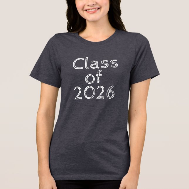 Class Of 2026 Graduation Tri-Blend Shirt (Vorderseite)