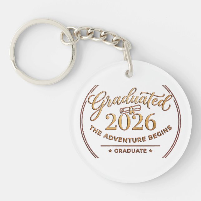 Class of 2026 Keychain / Adventure Begins Schlüsselanhänger (Vorderseite)