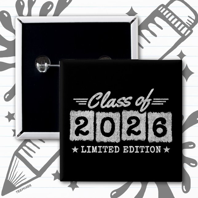 Class of 2026 Limited Edition Graduation Quote Button (Von Creator hochgeladen)