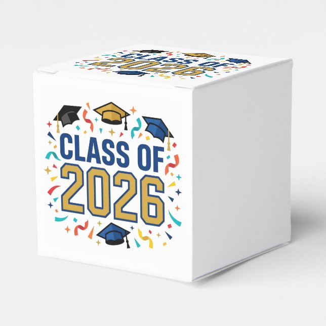 Class of 2026 Party Geschenkschachtel (Vorderseite)