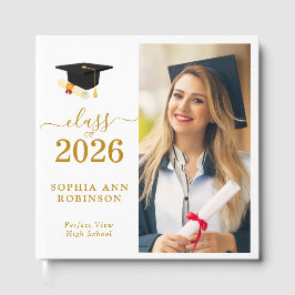 Class of 2026 Photo Modern Graduation Party Gästebuch