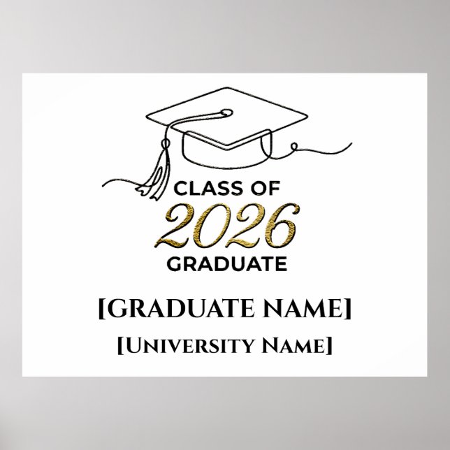 Class of 2026 Poster / Póster Graduación (Vorne)