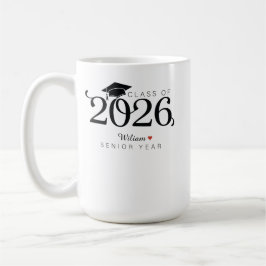 Class of 2026 Senior Year Graduation Custom Name  Kaffeetasse