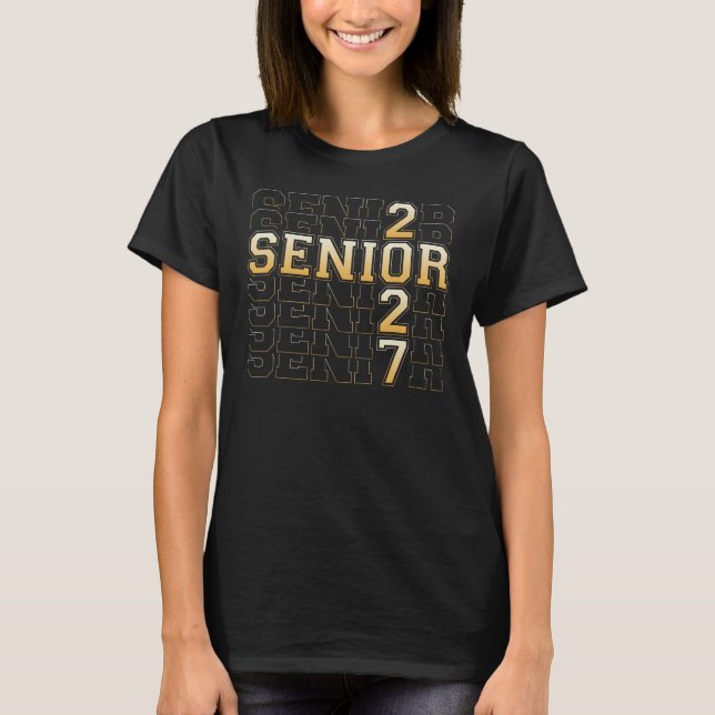 CLASS OF 2027 Graduation First Last Day Of School  T-Shirt (Vorderseite)