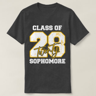 Class of 2028 Sophomore High School Back to School T-Shirt