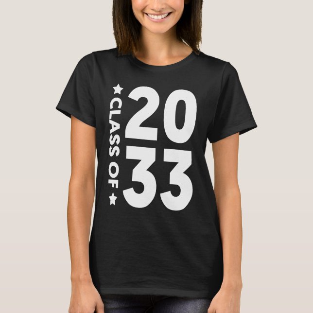 Class Of 2033  Senior 2033 Graduation T-Shirt (Vorderseite)