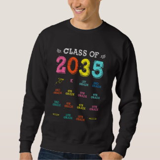 Class Of 2035 Grow With Me First Day Of School Che Sweatshirt