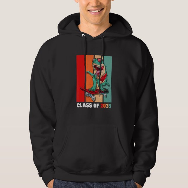 Class Of 2035 Grow With Me Kindergarten Graduate Hoodie (Vorderseite)