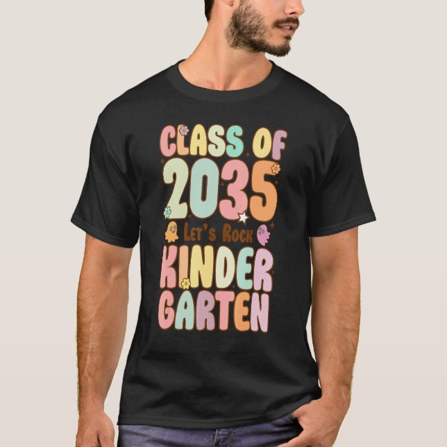Class of 2035 Kindergarten Teacher Women Kids Back T-Shirt (Vorderseite)