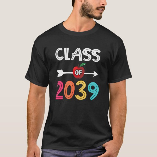 Class Of 2039  Pre K Graduate Preschool Graduation T-Shirt (Vorderseite)