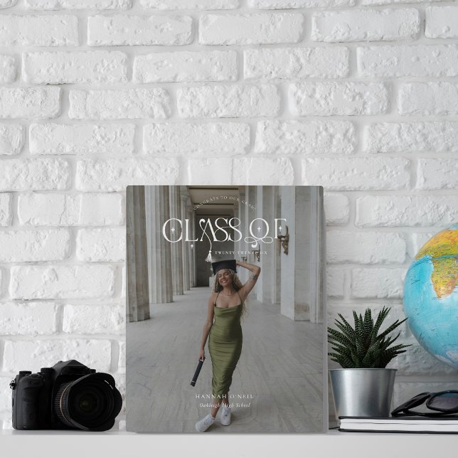 Class Of | Graduation Keepsake Photo Plaque Fotoplatte (Von Creator hochgeladen)