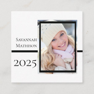 Class Year Graduation Insert Name Photo Cards Telefonnummerkarte