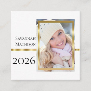 Class Year Graduation Insert Name   Photo Cards Telefonnummerkarte