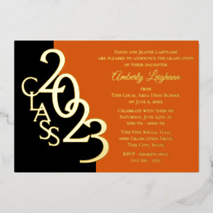 Classe 2023 Graduation Foil Invitation