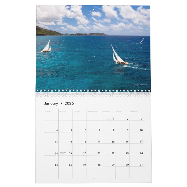 Classe Antigua de S 2014 calendriers de navigation (Jan 2026)