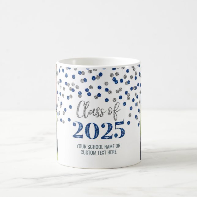 Classe Argent Bleu de Mug de café 2025 (Centre)