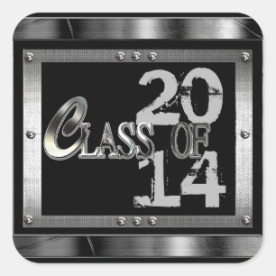 Classe Black & Silver De Stickers Graduation 2014