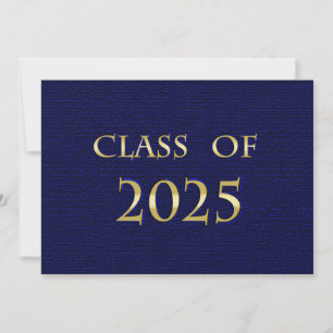 Classe bleue et or de la carte 2025