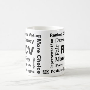 Classé Choix Mots de vote 11 oz Café Mug